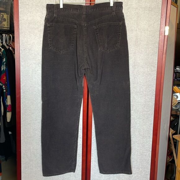 Levi’s 505 Men’s Dark Brown Regular Fit Straight Leg Corduroy Pants (Size: 36/30 - Picture 4 of 12
